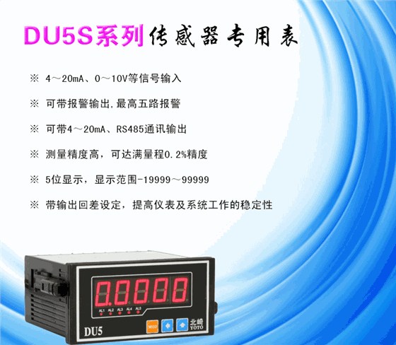 DU5S傳感器顯示表_01 DU5S傳感器顯示表_01